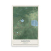 Map of Egelston, Michigan, 12 x 18 inch unframed archival matte print