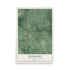 Map of Evergreen, Sanilac County, Michigan, 12 x 18 inch unframed archival matte print