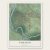 Fair Plain, Michigan map print, the full design