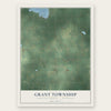 Grant Township, Newaygo County, Michigan map print, the full design