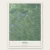 Hale, Michigan map print, the full design