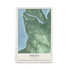 Map of Helena, Michigan, 12 x 18 inch unframed archival matte print