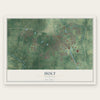 Holt, Michigan map print, the full design