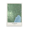 Map of Inverness, Michigan, 12 x 18 inch unframed archival matte print