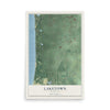 Map of Laketown, Michigan, 12 x 18 inch unframed archival matte print