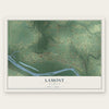 Lamont, Michigan map print, the full design
