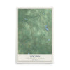 Map of Lincoln, Newaygo County, Michigan, 12 x 18 inch unframed archival matte print