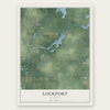 Lockport, Michigan map print, the full design