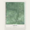 Logan, Mason County, Michigan map print, the full design