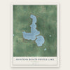 Manitou Beach-Devils Lake, Michigan map print, the full design