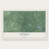 Mathias, Michigan map print, the full design