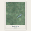 Matteson, Michigan map print, the full design