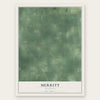 Merritt, Michigan map print, the full design