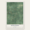 Middlebury, Michigan map print, the full design