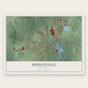 Middleville, Michigan map print, the full design
