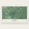 Millen, Michigan map print, the full design