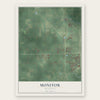 Monitor, Michigan map print, the full design