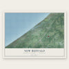 New Buffalo, Berrien County, Michigan map print, the full design