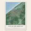 New Buffalo, Michigan map print, the full design