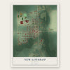 New Lothrop, Michigan map print, the full design