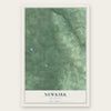 Newkirk, Michigan map print, the full design