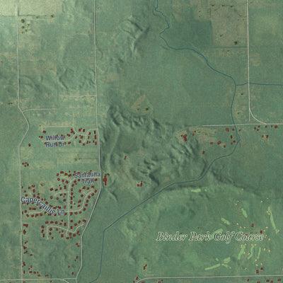 Close-up of the map of Newton, Calhoun County, Michigan print showing street and building detail