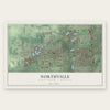 Northville, Wayne County, Michigan map print, the full design