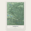 Norway, Dickinson County, Michigan map print, the full design
