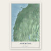 Norwood, Michigan map print, the full design