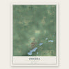 Odessa, Michigan map print, the full design