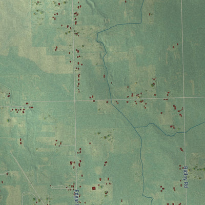 Close-up of the map of Onondaga, Michigan print showing street and building detail