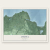Onota, Michigan map print, the full design