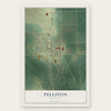 Pellston, Michigan map print, the full design