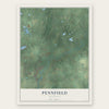 Pennfield, Michigan map print, the full design