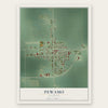 Pewamo, Michigan map print, the full design