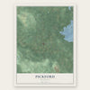 Pickford, Michigan map print, the full design