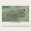 Pleasant Ridge, Michigan map print, the full design