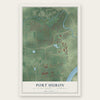 Port Huron, St. Clair County, Michigan map print, the full design