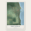 Port Sanilac, Michigan map print, the full design