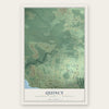 Quincy, Houghton County, Michigan map print, the full design