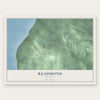 Readmond, Michigan map print, the full design