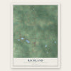 Richland, Montcalm County, Michigan map print, the full design