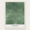 Riverside, Michigan map print, the full design