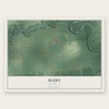 Ruby, Michigan map print, the full design