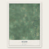 Rush, Michigan map print, the full design