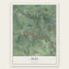 Scio, Michigan map print, the full design