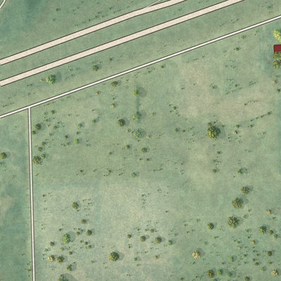 Close-up of the map of Shaftsburg, Michigan print showing street and building detail