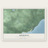 Sherman, Keweenaw County, Michigan map print, the full design