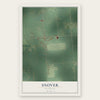 Snover, Michigan map print, the full design