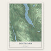 South Arm, Michigan map print, the full design
